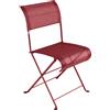 Fermob - Sedia pieghevole Dune - Rosso - Tela poliestere - Designer Pascal Mourgue