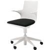 Kartell - Poltrona imbottita Spoon - Bianco - Polipropilene - Designer Antonio Citterio