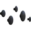 Muuto - Set di 5 The dots - Nero - Frassino tinto - Designer Lars Tornoe