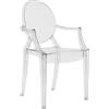 Kartell - Poltrona impilabile Ghost - Trasparente - policarbonato - Designer Philippe Starck
