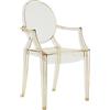 Kartell - Poltrona impilabile Ghost - Giallo - policarbonato - Designer Philippe Starck