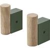 Muuto - Appendiabiti Attach - Verde - Rovere - Designer Dimitri Bähler