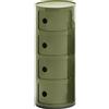 Kartell - Portaoggetti Componibili - Verde - ABS - Designer Anna Castelli Ferrieri