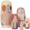 Ferm Living - Bambole russe Jeu bois - Multicolore - Legno - Designer Trine Andersen
