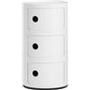 Kartell - Portaoggetti Componibili - Bianco - Tecnopolimero termoplastico riciclato - Designer Anna Castelli Ferrieri