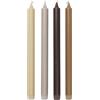 Ferm Living - Set di 4 Bougeoirs - Multicolore - Stearina vegetale - Designer Trine Andersen