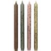 Ferm Living - Set di 4 - H 30 cm Bougeoirs - Multicolore - Stearina vegetale - Designer Trine Andersen