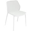Emu - Sedia impilabile Darwin - Bianco - Acciaio verniciato - Designer LucidiPevere Studio