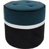 Maison Sarah Lavoine - Pouf Léo - Nero - Velluto - Designer Sarah Lavoine