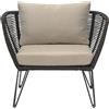 Bloomingville - Poltrona imbottita Mundo - Beige - Filo in PVC