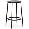 Normann Copenhagen - Sgabello bar Circa - Nero - Alluminio - Designer Simon Legald