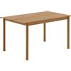 Muuto - Tavolo rettangolare Linear - Beige - Acciaio verniciato a polvere - Designer Thomas Bentzen