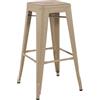 Tolix - Sgabello alto impilabile Tabouret - Beige - Acciaio laccato - Designer Xavier Pauchard