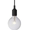 Muuto - Sospensione E27 - Nero - Silicone - Designer Taf Architects