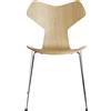 Fritz Hansen - Sedia impilabile Grand Prix - Legno naturale - Rovere - Designer Arne Jacobsen