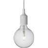 Muuto - Sospensione E27 - Grigio - Silicone - Designer Taf Architects