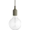 Muuto - Sospensione E27 - Verde - Silicone - Designer Taf Architects