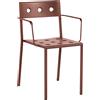 Hay - Poltrona impilabile Balcony - Rosso - Acciaio termolaccato - Designer Ronan & Erwan Bouroullec