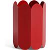 Hay - Vaso Arcs - Rosso - Acciaio inossidabile - Designer Muller Van Severen