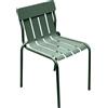 Fermob - Sedia impilabile Stripe - Verde - Alluminio - Designer Matali Crasset