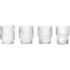 Ferm Living - Bicchiere Ripple - Trasparente - Vetro soffiato a bocca - Designer Trine Andersen