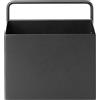 Ferm Living - Portaoggetti da parete Plant Box - Nero - Metallo rivestito in resina epossidica - Designer Trine Andersen