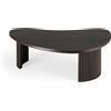 Ethnicraft - Tavolino Boomerang - Legno naturale - Mogano massiccio tinto - Designer Alain van Havre
