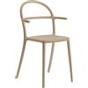 Kartell - Poltrona impilabile Generic - Beige - Polipropilene - Designer Philippe Starck