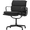 Vitra - Poltrona imbottita Soft Pad - Nero - Designer Charles & Ray Eames
