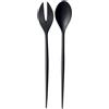 Normann Copenhagen - Posate da insalata Krenit - Nero - Melamina - Designer Herbert Krenchel