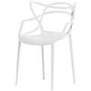Kartell - Sedia impilabile Masters - Bianco - Tecnopolimero termoplastico riciclato - Designer Philippe STARCK with Eugeni QUITLLET