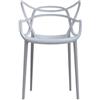 Kartell - Sedia impilabile Masters - Grigio - Tecnopolimero termoplastico riciclato - Designer Philippe STARCK with Eugeni QUITLLET