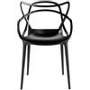 Kartell - Sedia impilabile Masters - Nero - Tecnopolimero termoplastico riciclato - Designer Philippe STARCK with Eugeni QUITLLET