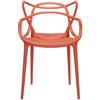 Kartell - Sedia impilabile Masters - Rosso - Tecnopolimero termoplastico riciclato - Designer Philippe STARCK with Eugeni QUITLLET