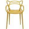 Kartell - Sedia impilabile Masters - Giallo - Tecnopolimero termoplastico riciclato - Designer Philippe STARCK with Eugeni QUITLLET
