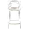 Kartell - Sedia da bar Masters - Bianco - Tecnopolimero termoplastico riciclato - Designer Philippe STARCK with Eugeni QUITLLET