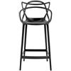 Kartell - Sedia da bar Masters - Nero - Tecnopolimero termoplastico riciclato - Designer Philippe STARCK with Eugeni QUITLLET