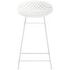 Kartell - Sgabello bar Smatrik - Bianco - Acciaio laccato - Designer Tokujin Yoshioka