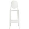 Kartell - Sedia da bar Ghost - Bianco - policarbonato - Designer Philippe Starck