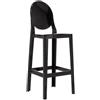 Kartell - Sedia da bar Ghost - Nero - policarbonato - Designer Philippe Starck