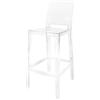 Kartell - Sedia da bar Ghost - Trasparente - policarbonato - Designer Philippe Starck