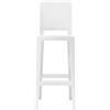 Kartell - Sedia da bar Ghost - Bianco - policarbonato - Designer Philippe Starck