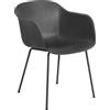 Muuto - Poltrona Fiber - Nero - Plastica riciclata - Designer Iskos-Berlin