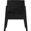 Driade - Poltrona impilabile Toy - Nero - Polipropilene - Designer Philippe Starck