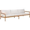 Ethnicraft - Divano da giardino a 3 posti Jack outdoor - Bianco - Tessuto in polipropilene - Designer Jacques Deneef