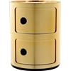 Kartell - Portaoggetti Componibili - Oro - ABS - Designer Anna Castelli Ferrieri