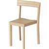 KANN DESIGN - Sedia impilabile Galta - Legno naturale - Rovere massello - Designer Cluzel / Pluchon