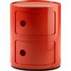 Kartell - Portaoggetti Componibili - Rosso - ABS - Designer Anna Castelli Ferrieri