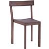 KANN DESIGN - Sedia impilabile Galta - Marrone - Faggio massiccio colorato - Designer Cluzel / Pluchon