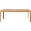 Ethnicraft - Tavolo rettangolare Bok OUTDOOR - Legno naturale - Teak massello - Designer Alain van Havre